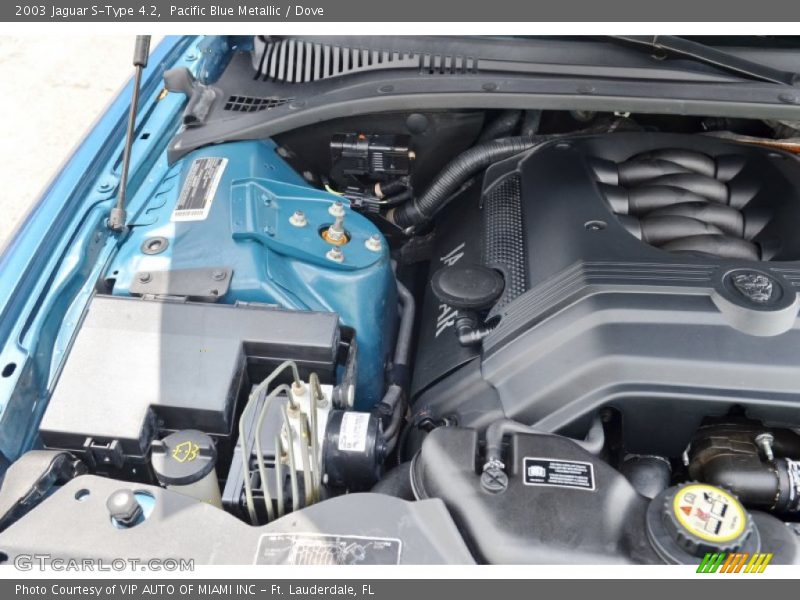 Pacific Blue Metallic / Dove 2003 Jaguar S-Type 4.2