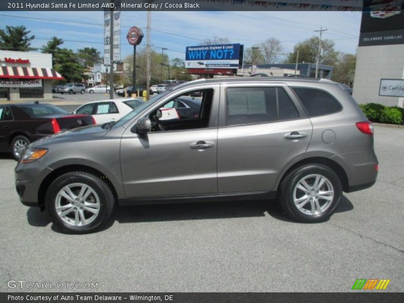 Mineral Gray / Cocoa Black 2011 Hyundai Santa Fe Limited AWD