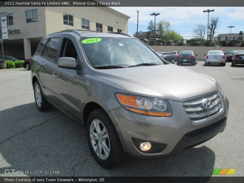 Mineral Gray / Cocoa Black 2011 Hyundai Santa Fe Limited AWD