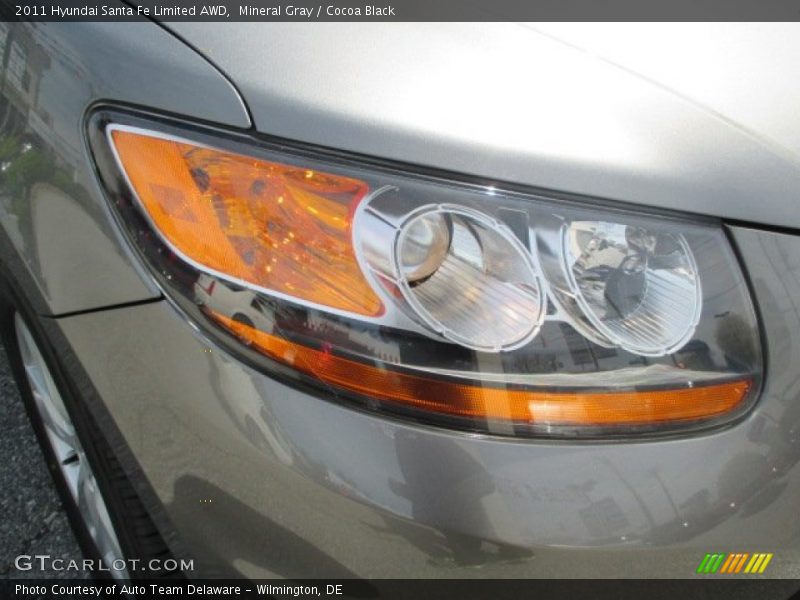 Mineral Gray / Cocoa Black 2011 Hyundai Santa Fe Limited AWD