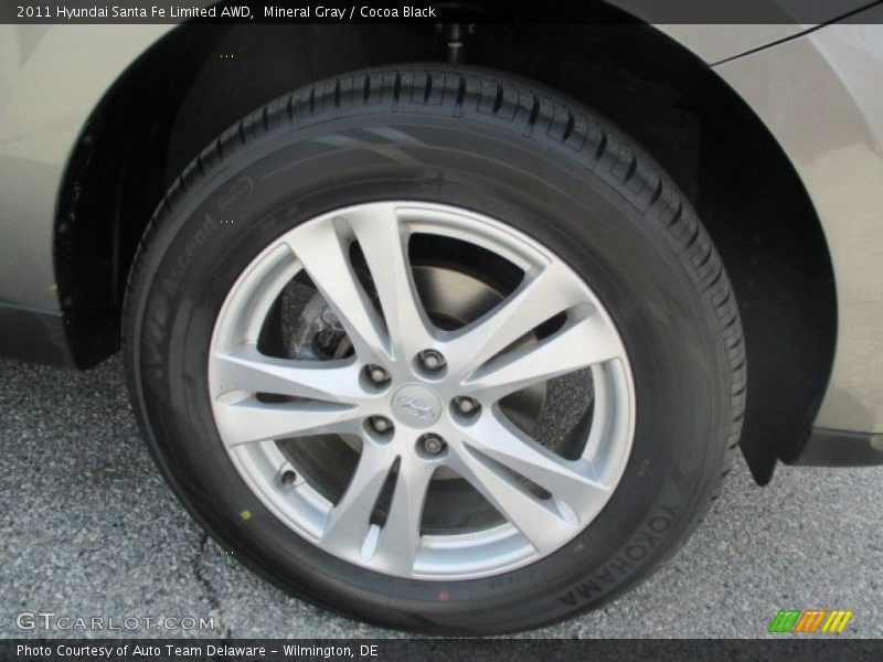 Mineral Gray / Cocoa Black 2011 Hyundai Santa Fe Limited AWD