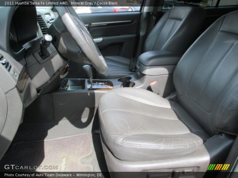 Mineral Gray / Cocoa Black 2011 Hyundai Santa Fe Limited AWD