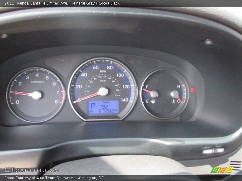 Mineral Gray / Cocoa Black 2011 Hyundai Santa Fe Limited AWD
