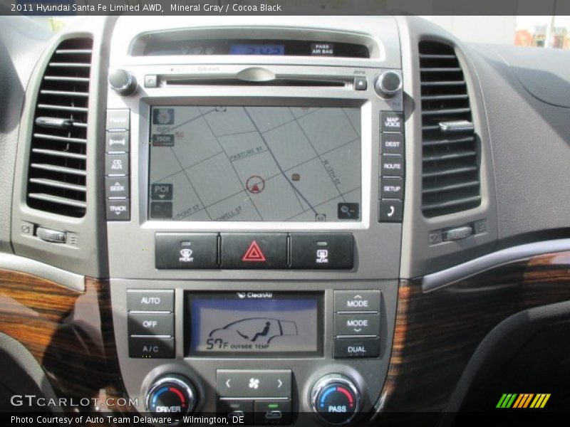 Mineral Gray / Cocoa Black 2011 Hyundai Santa Fe Limited AWD