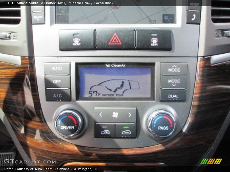 Mineral Gray / Cocoa Black 2011 Hyundai Santa Fe Limited AWD