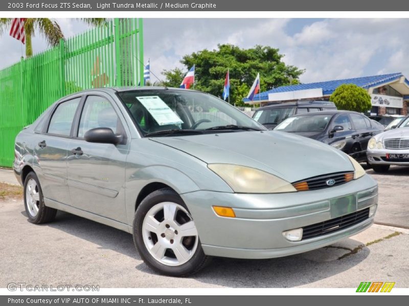 Light Tundra Metallic / Medium Graphite 2003 Ford Focus ZTS Sedan