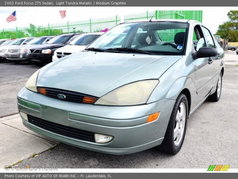 Light Tundra Metallic / Medium Graphite 2003 Ford Focus ZTS Sedan