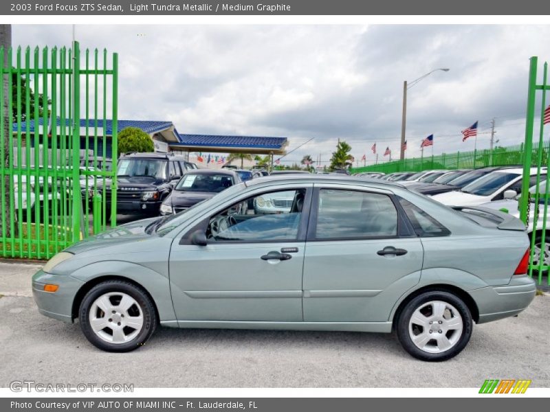 Light Tundra Metallic / Medium Graphite 2003 Ford Focus ZTS Sedan