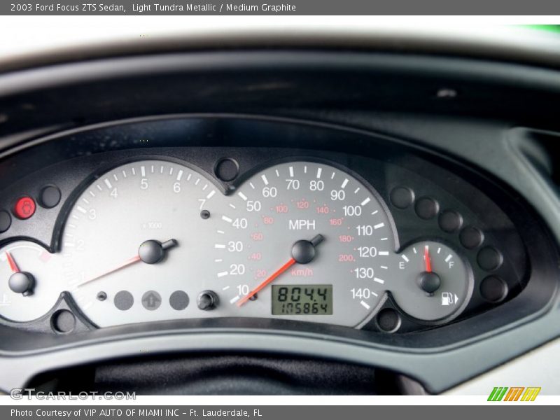 Light Tundra Metallic / Medium Graphite 2003 Ford Focus ZTS Sedan