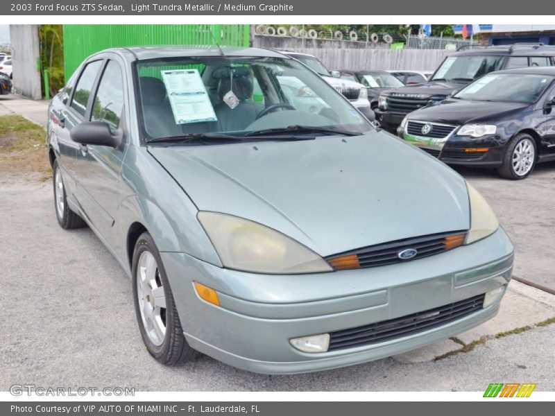 Light Tundra Metallic / Medium Graphite 2003 Ford Focus ZTS Sedan