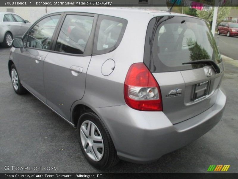 Storm Silver Metallic / Black/Grey 2008 Honda Fit Hatchback