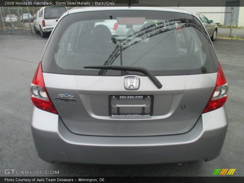Storm Silver Metallic / Black/Grey 2008 Honda Fit Hatchback