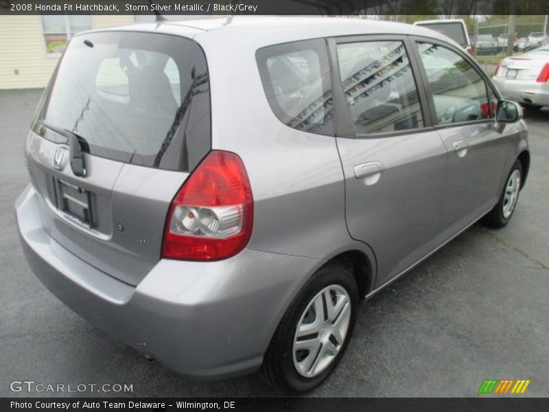 Storm Silver Metallic / Black/Grey 2008 Honda Fit Hatchback