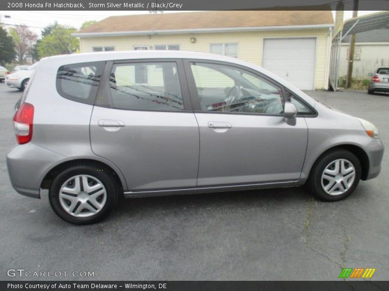 Storm Silver Metallic / Black/Grey 2008 Honda Fit Hatchback