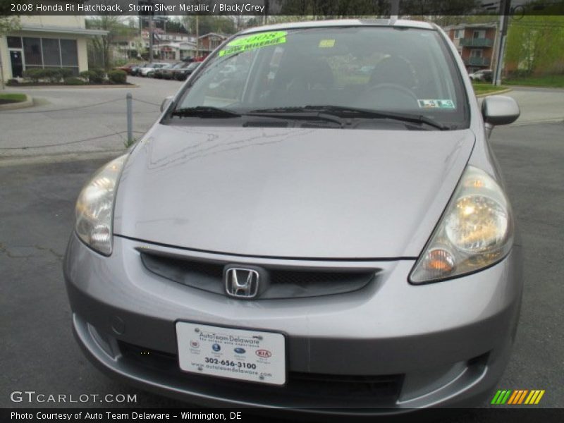 Storm Silver Metallic / Black/Grey 2008 Honda Fit Hatchback