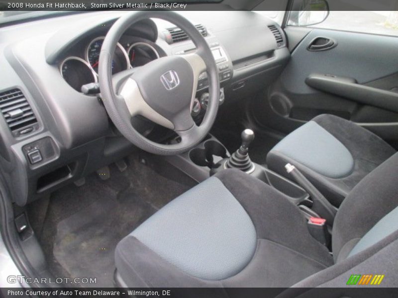 Storm Silver Metallic / Black/Grey 2008 Honda Fit Hatchback
