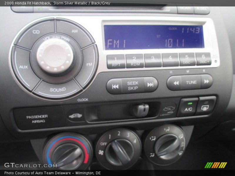 Storm Silver Metallic / Black/Grey 2008 Honda Fit Hatchback