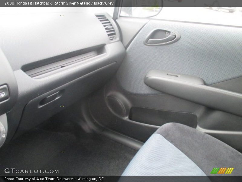 Storm Silver Metallic / Black/Grey 2008 Honda Fit Hatchback