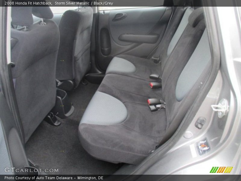 Storm Silver Metallic / Black/Grey 2008 Honda Fit Hatchback