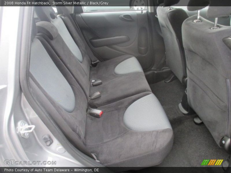 Storm Silver Metallic / Black/Grey 2008 Honda Fit Hatchback