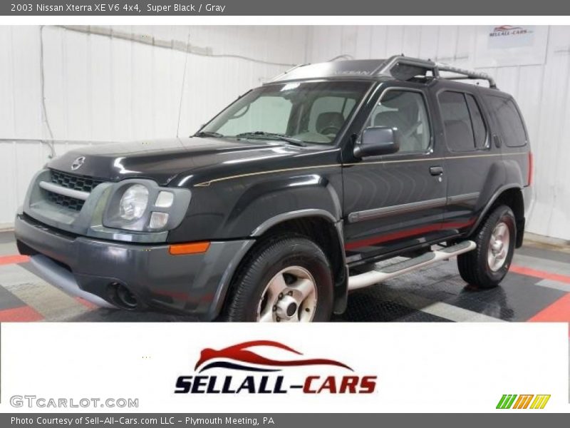 Super Black / Gray 2003 Nissan Xterra XE V6 4x4