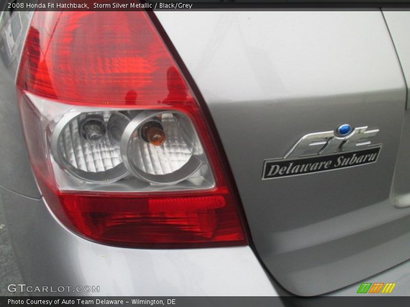 Storm Silver Metallic / Black/Grey 2008 Honda Fit Hatchback