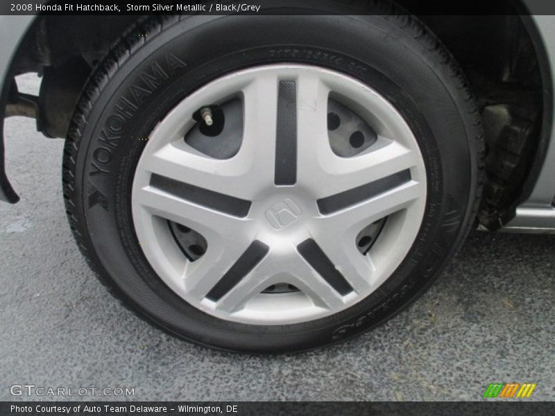 Storm Silver Metallic / Black/Grey 2008 Honda Fit Hatchback