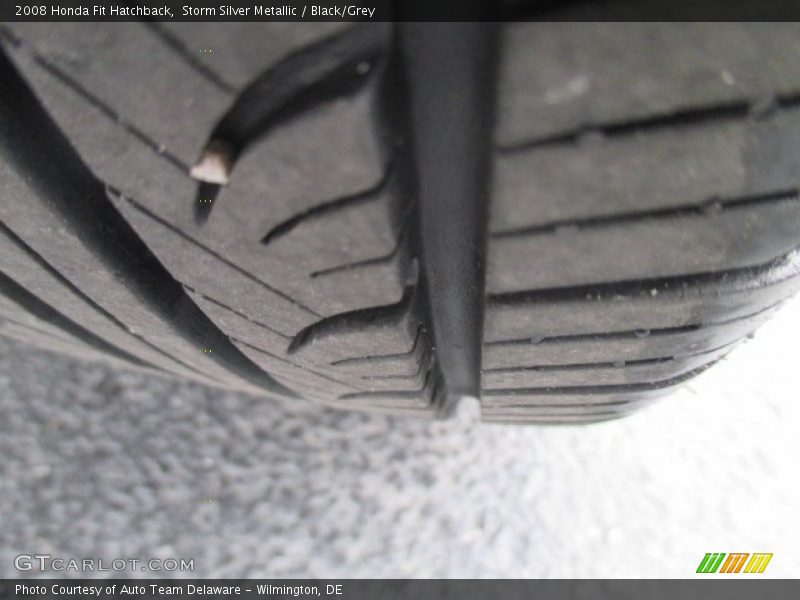 Storm Silver Metallic / Black/Grey 2008 Honda Fit Hatchback
