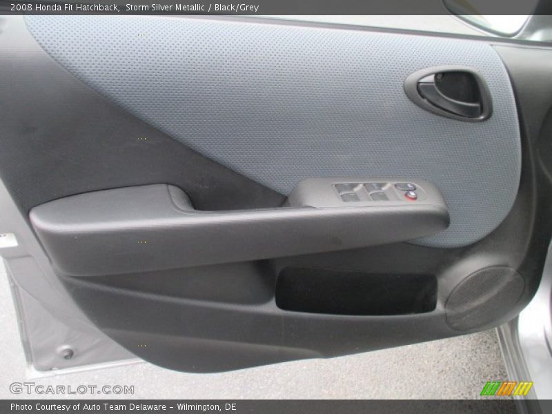 Storm Silver Metallic / Black/Grey 2008 Honda Fit Hatchback