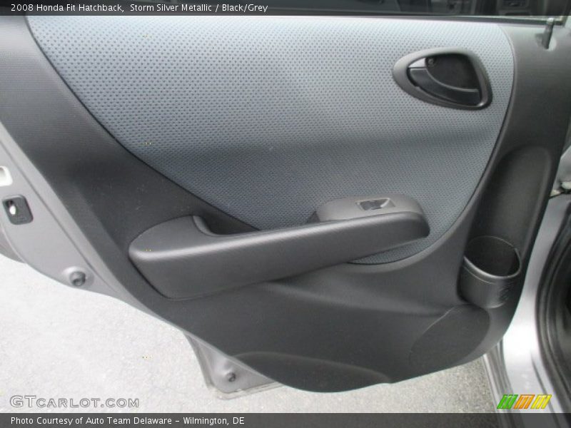 Storm Silver Metallic / Black/Grey 2008 Honda Fit Hatchback
