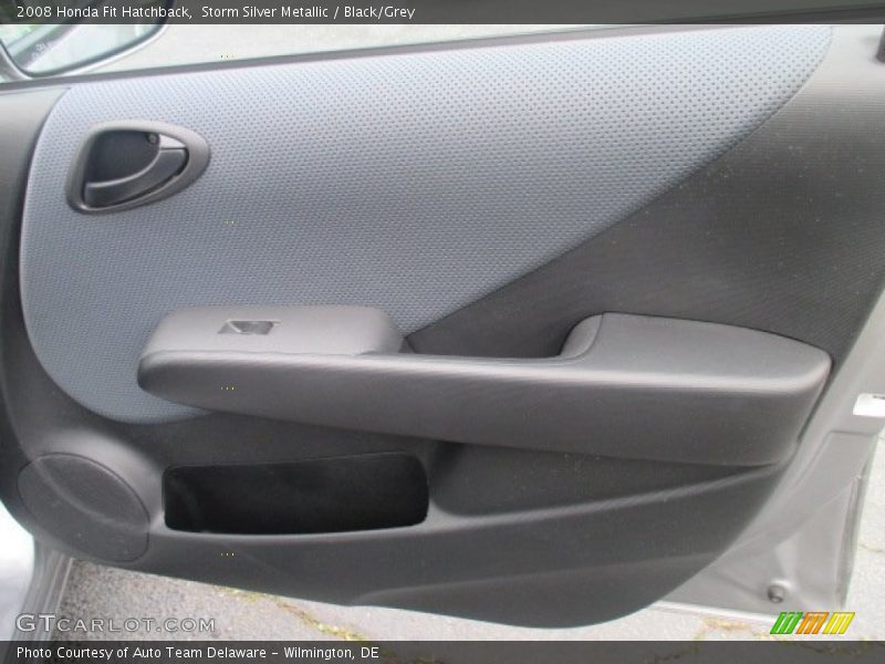 Storm Silver Metallic / Black/Grey 2008 Honda Fit Hatchback