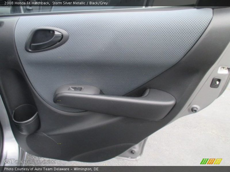 Storm Silver Metallic / Black/Grey 2008 Honda Fit Hatchback