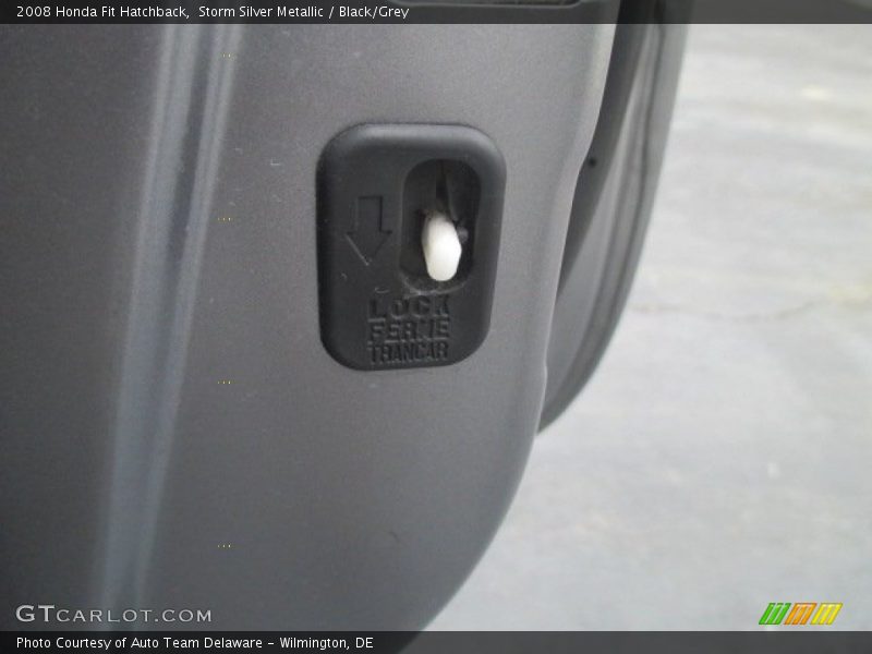 Storm Silver Metallic / Black/Grey 2008 Honda Fit Hatchback