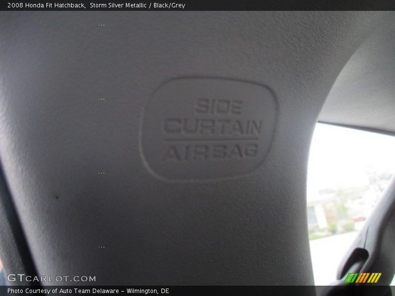 Storm Silver Metallic / Black/Grey 2008 Honda Fit Hatchback