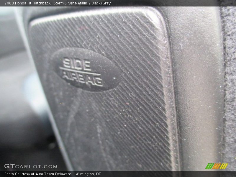 Storm Silver Metallic / Black/Grey 2008 Honda Fit Hatchback