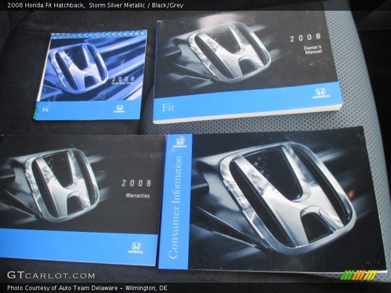Storm Silver Metallic / Black/Grey 2008 Honda Fit Hatchback