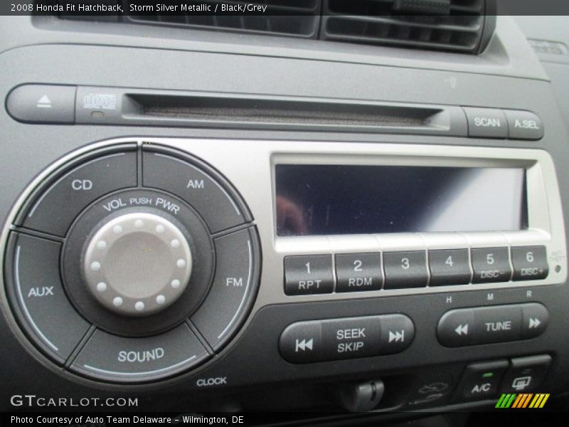 Storm Silver Metallic / Black/Grey 2008 Honda Fit Hatchback