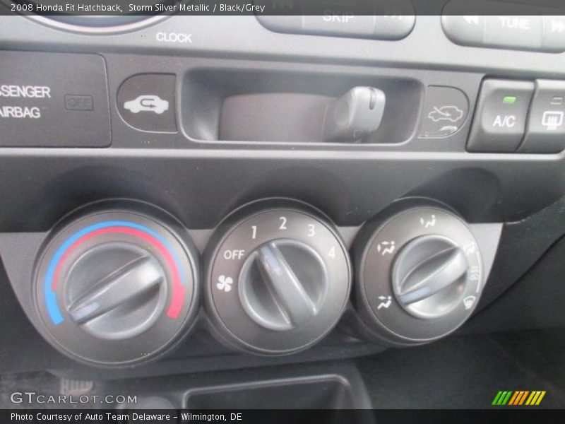 Storm Silver Metallic / Black/Grey 2008 Honda Fit Hatchback