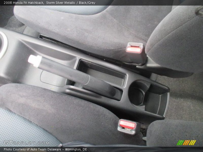 Storm Silver Metallic / Black/Grey 2008 Honda Fit Hatchback