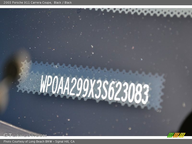 Black / Black 2003 Porsche 911 Carrera Coupe