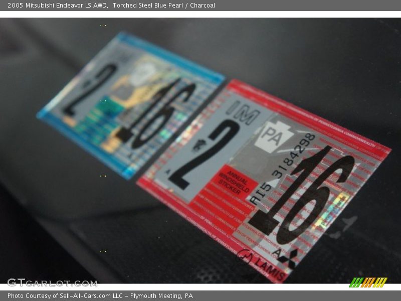 Torched Steel Blue Pearl / Charcoal 2005 Mitsubishi Endeavor LS AWD