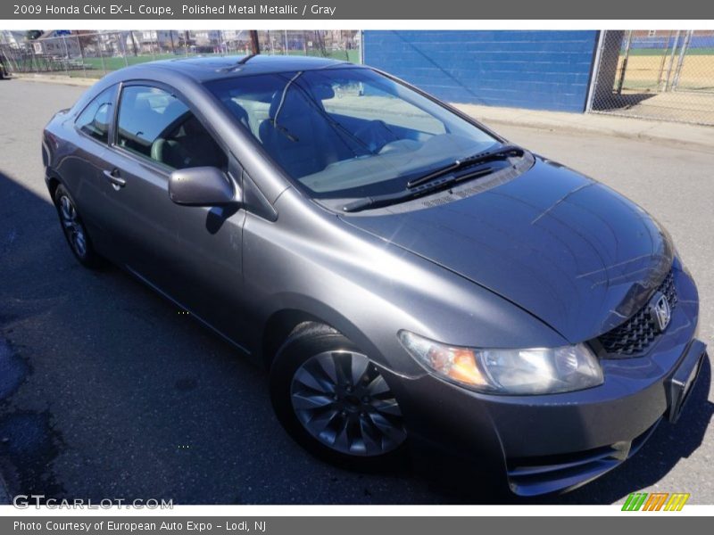 Polished Metal Metallic / Gray 2009 Honda Civic EX-L Coupe