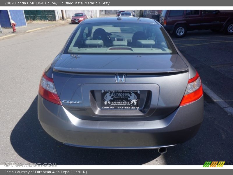 Polished Metal Metallic / Gray 2009 Honda Civic EX-L Coupe