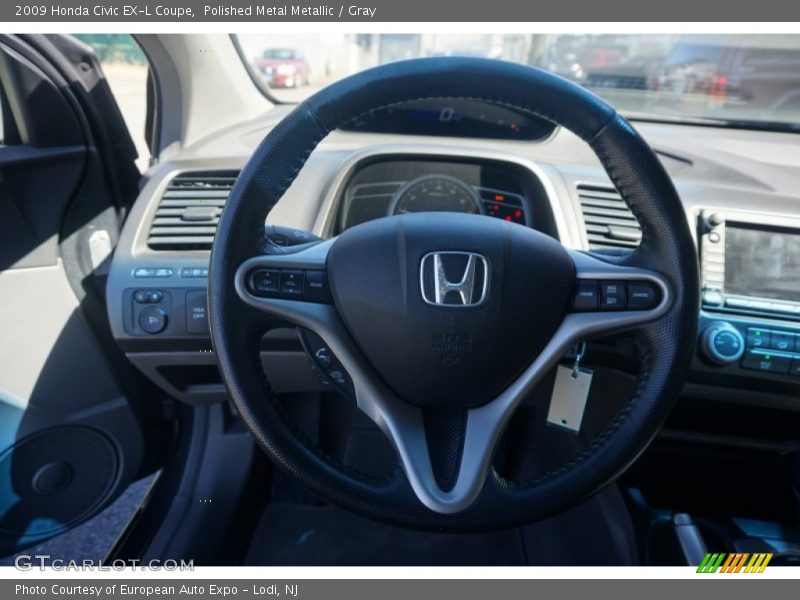 Polished Metal Metallic / Gray 2009 Honda Civic EX-L Coupe