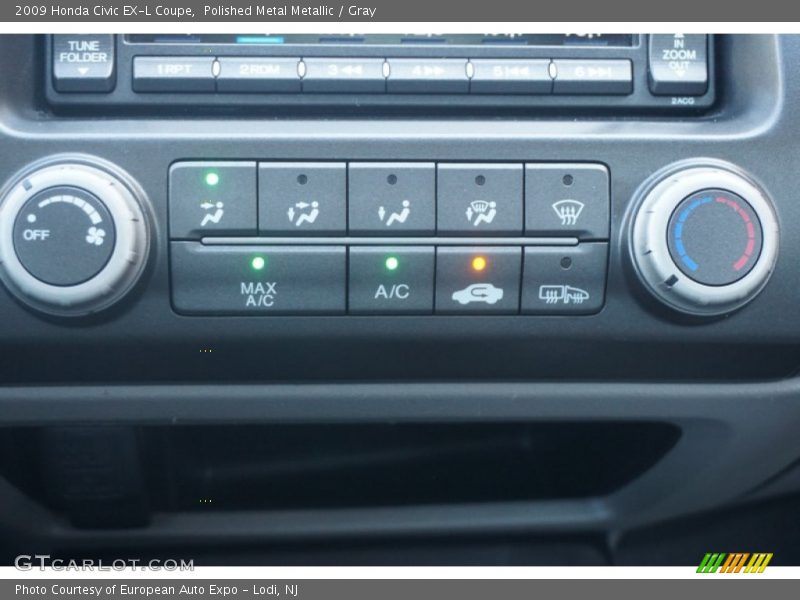 Polished Metal Metallic / Gray 2009 Honda Civic EX-L Coupe