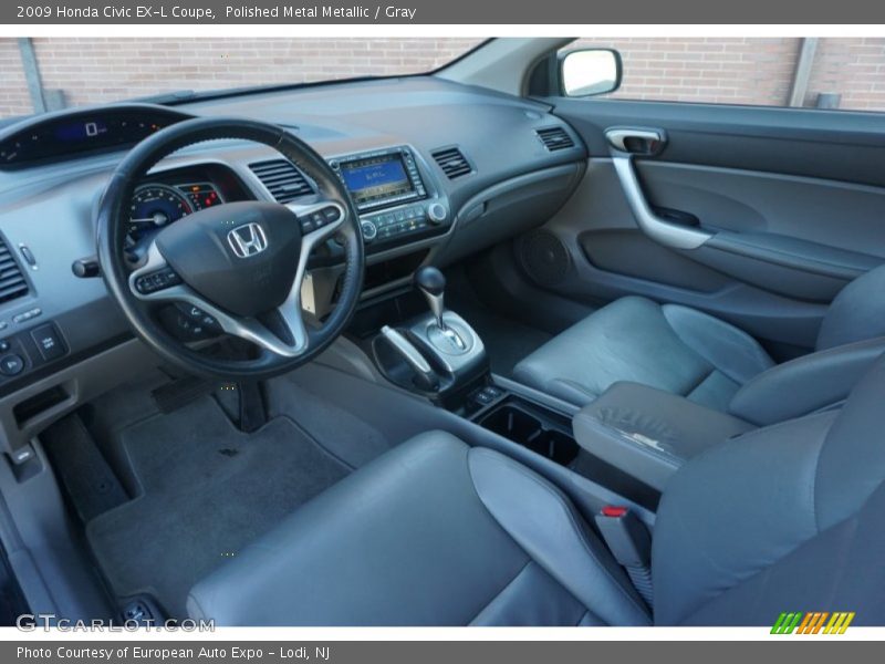 Polished Metal Metallic / Gray 2009 Honda Civic EX-L Coupe