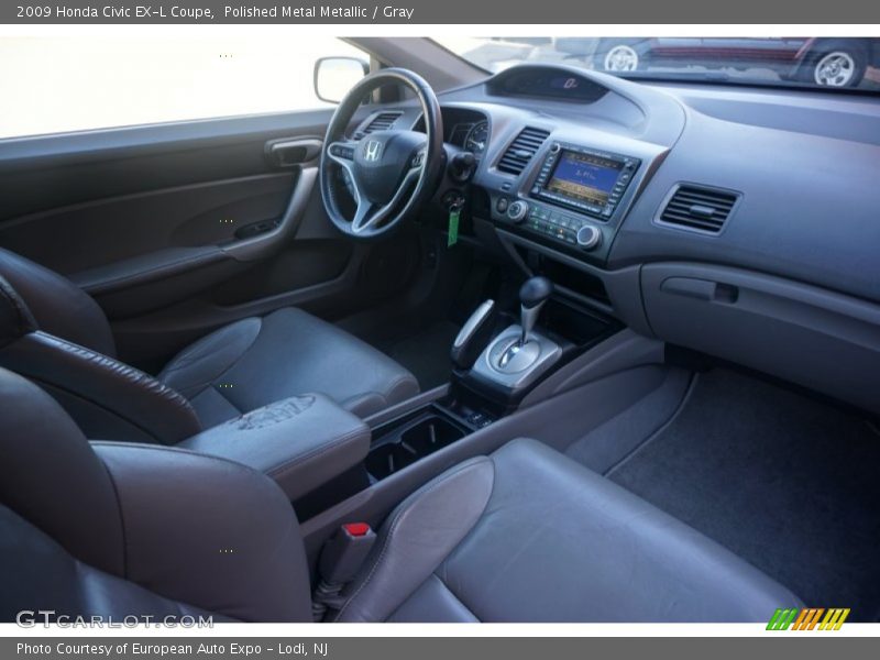 Polished Metal Metallic / Gray 2009 Honda Civic EX-L Coupe