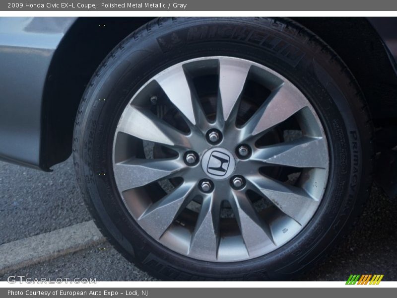 Polished Metal Metallic / Gray 2009 Honda Civic EX-L Coupe