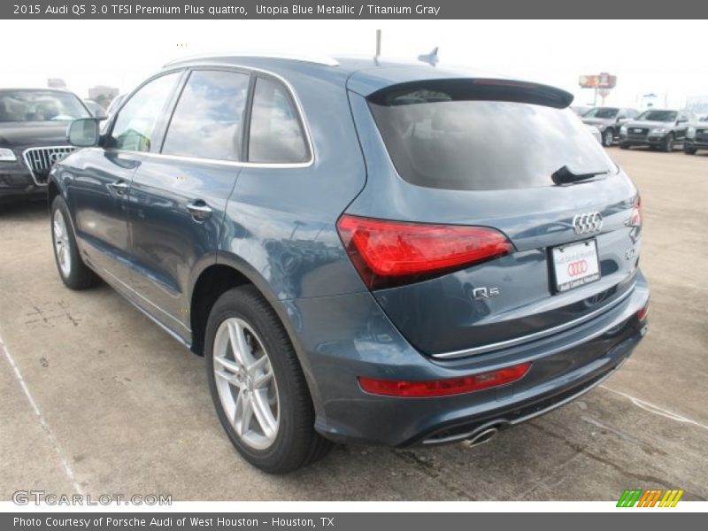 Utopia Blue Metallic / Titanium Gray 2015 Audi Q5 3.0 TFSI Premium Plus quattro