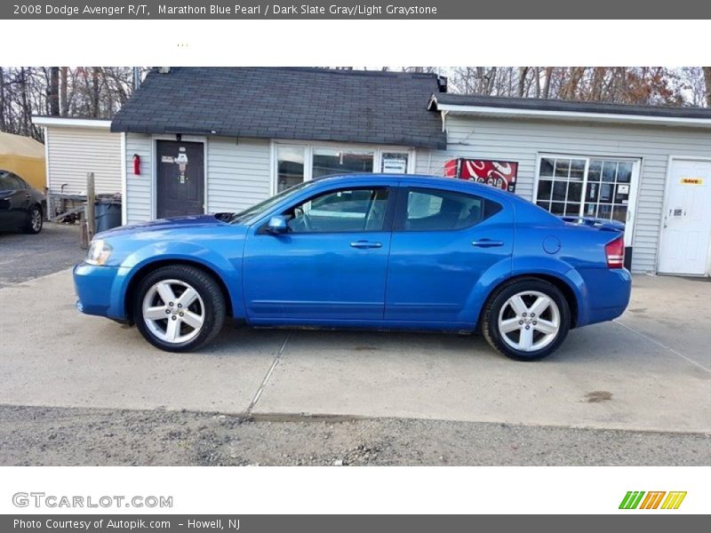 Marathon Blue Pearl / Dark Slate Gray/Light Graystone 2008 Dodge Avenger R/T